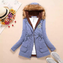 Load image into Gallery viewer, Hooded medium-long casual parka