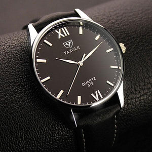 Stylish Leather strap Quartz Watch