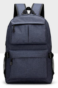 Daypack Oxford Canvas Laptop Backpack with USB Port