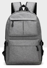 Load image into Gallery viewer, Daypack Oxford Canvas Laptop Backpack with USB Port