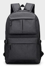 Load image into Gallery viewer, Daypack Oxford Canvas Laptop Backpack with USB Port