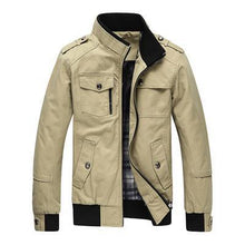 Load image into Gallery viewer, Outerwear  Military  Khaki Jacket
