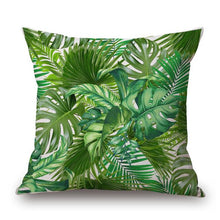 Charger l'image dans la galerie, Tropical Plant Hibiscus Flower Pillow case Parrot Cushion Cover