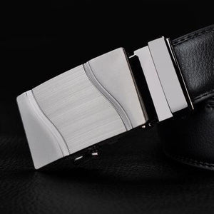 Genuine Leather Automatic Buckle Belt