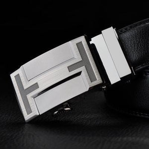 Genuine Leather Automatic Buckle Belt