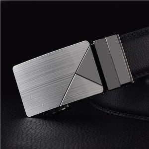 Genuine Leather Automatic Buckle Belt