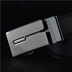 Genuine Leather Automatic Buckle Belt