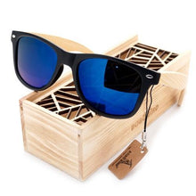 Cargar imagen en el visor de la galería, Handmade  Polarized Lens Bamboo &amp;Plastic Frame Sunglasses