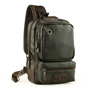 Casual Leather Shoulder  backpack