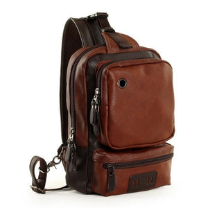 Casual Leather Shoulder  backpack