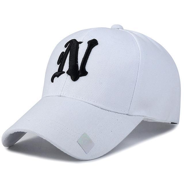 embroidered  letter  N  Baseball Cap