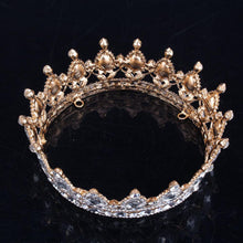 Load image into Gallery viewer, Luxury Vintage Gold Wedding Crown