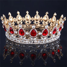 Load image into Gallery viewer, Luxury Vintage Gold Wedding Crown
