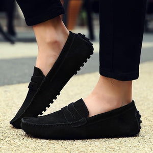 Suede Leather Moccasins Loafers