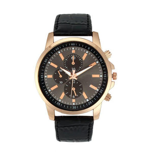 Excellent Fashion Quartz Leather Strap Wristwatch