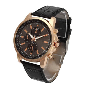 Excellent Fashion Quartz Leather Strap Wristwatch