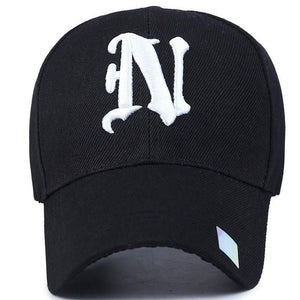 embroidered  letter  N  Baseball Cap