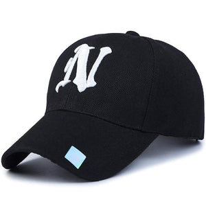 embroidered  letter  N  Baseball Cap