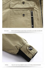 Load image into Gallery viewer, Outerwear  Military  Khaki Jacket