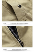 Load image into Gallery viewer, Outerwear  Military  Khaki Jacket