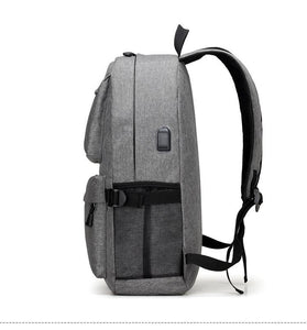 Daypack Oxford Canvas Laptop Backpack with USB Port