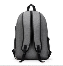 Load image into Gallery viewer, Daypack Oxford Canvas Laptop Backpack with USB Port