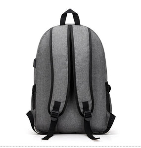 Daypack Oxford Canvas Laptop Backpack with USB Port