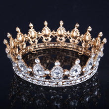 Load image into Gallery viewer, Luxury Vintage Gold Wedding Crown