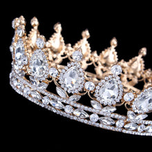 Load image into Gallery viewer, Luxury Vintage Gold Wedding Crown