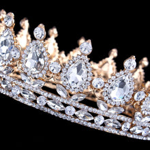 Load image into Gallery viewer, Luxury Vintage Gold Wedding Crown