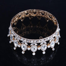Load image into Gallery viewer, Luxury Vintage Gold Wedding Crown