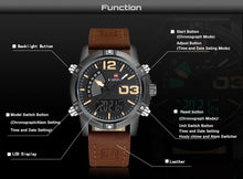 Load image into Gallery viewer, Analog Led Military Sports Wrist Watch