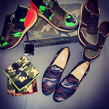 Load image into Gallery viewer, Handmade Classic Camouflage Men's Loafers