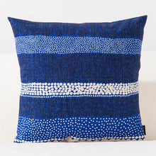 Load image into Gallery viewer, Blue Watercolor Geometric Cushion Cover