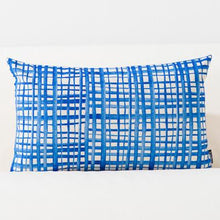 Load image into Gallery viewer, Blue Watercolor Geometric Cushion Cover