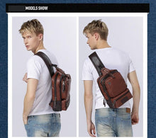 Load image into Gallery viewer, Casual Leather Shoulder  backpack