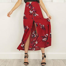 Load image into Gallery viewer, High Waist Boho Floral Chic Long Skirt