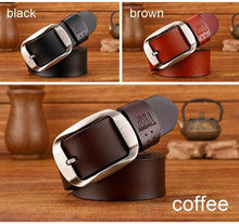 Cargar imagen en el visor de la galería, High Quality Genuine Leather Luxury Strap Belt