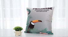 Load image into Gallery viewer, Double Side Tropical Print Pillow Cover 45X45CM