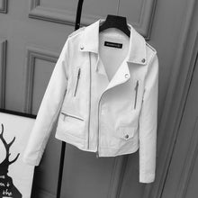 Load image into Gallery viewer, Biker Leather Jacket
