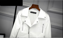 Load image into Gallery viewer, Biker Leather Jacket