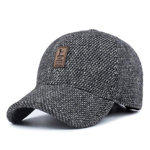 Woolen Knitted Design Baseball Cap with Earflaps