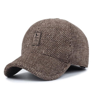 Woolen Knitted Design Baseball Cap with Earflaps