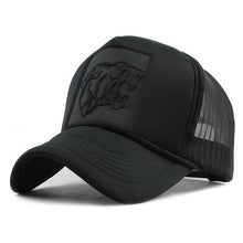 Cargar imagen en el visor de la galería, Hip Hop Black leopard Print Curved Baseball Caps