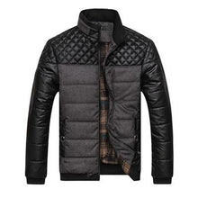 Load image into Gallery viewer, PU Patchwork Designer Jackets