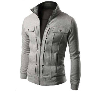 Fake Pocket Zipper  Design Jacket