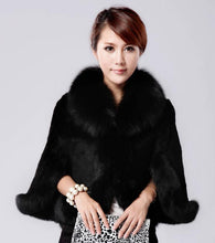 Load image into Gallery viewer, Fur Faux Cape Overcoat