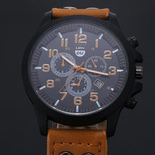 Load image into Gallery viewer, Military Leather Strap  Quartz Watch