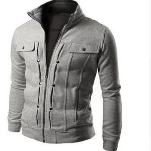 Fake Pocket Zipper  Design Jacket