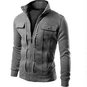 Fake Pocket Zipper  Design Jacket